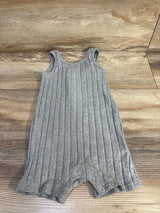 NEW Shein Ribbed Shortie Romper Grey sz 18-24m