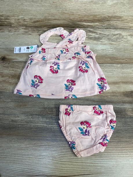 NEW Carter's 2pc Floral Top & Bottoms Pink sz Newborn - Me n Mommy To Be