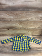 BuLuo Plaid Flannel Shirt Yellow sz 2/3T