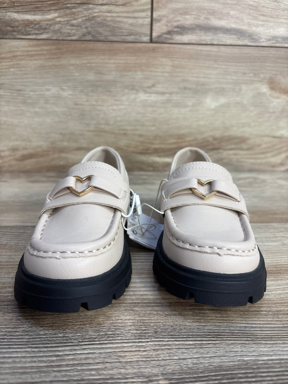 NEW Zara Faux Leather Platform Casual Shoes, Beige sz 9c