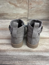 Old Navy Faux-Suede Buckle Side Zip Bootie Tan sz 5c
