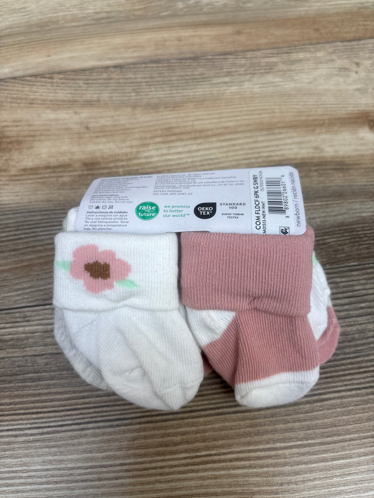NEW Child Of Mine 6pk Socks sz Newborn