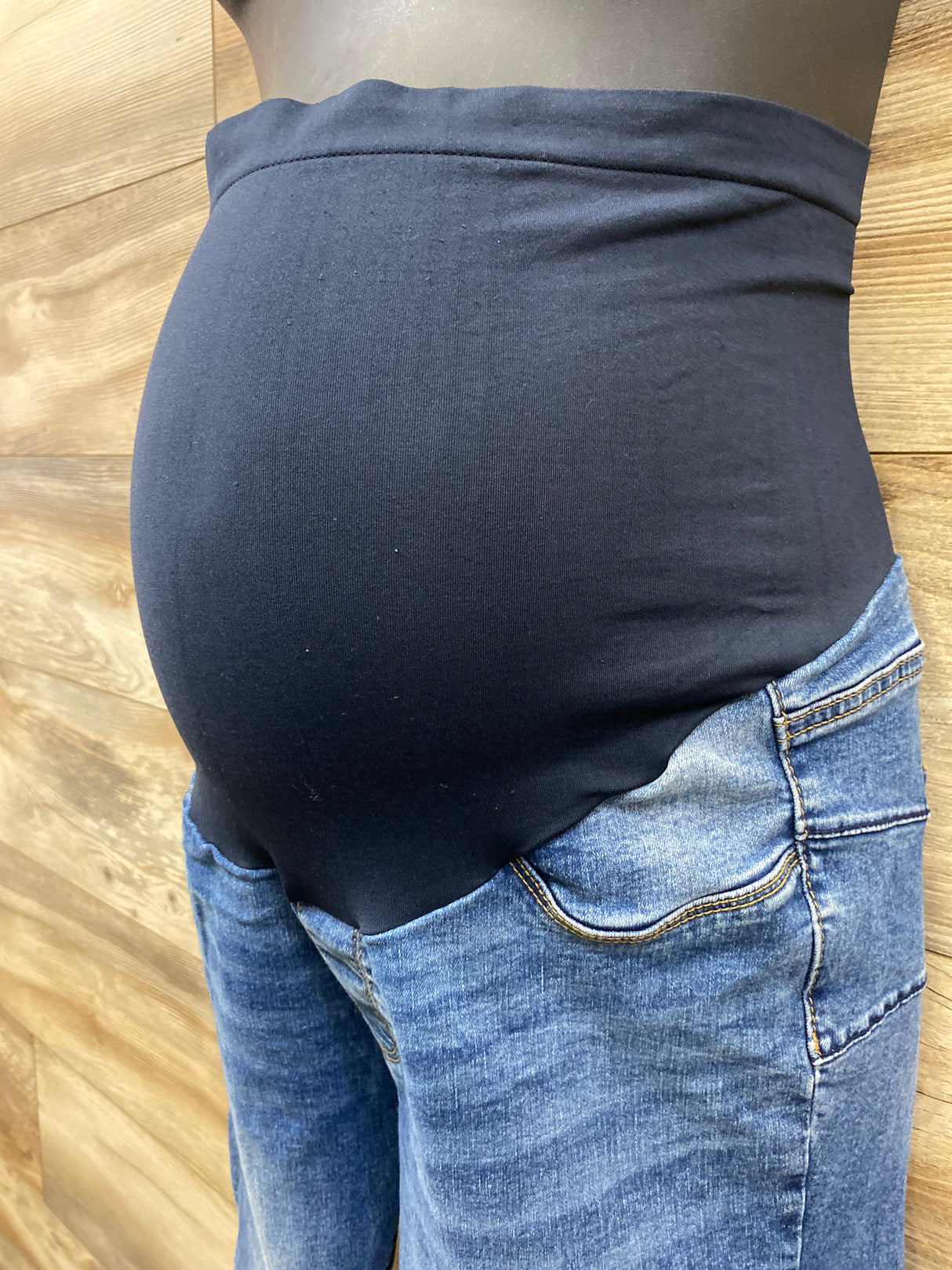 S.O.N.G Full Panel Denim Maternity Jeans Blue sz Medium