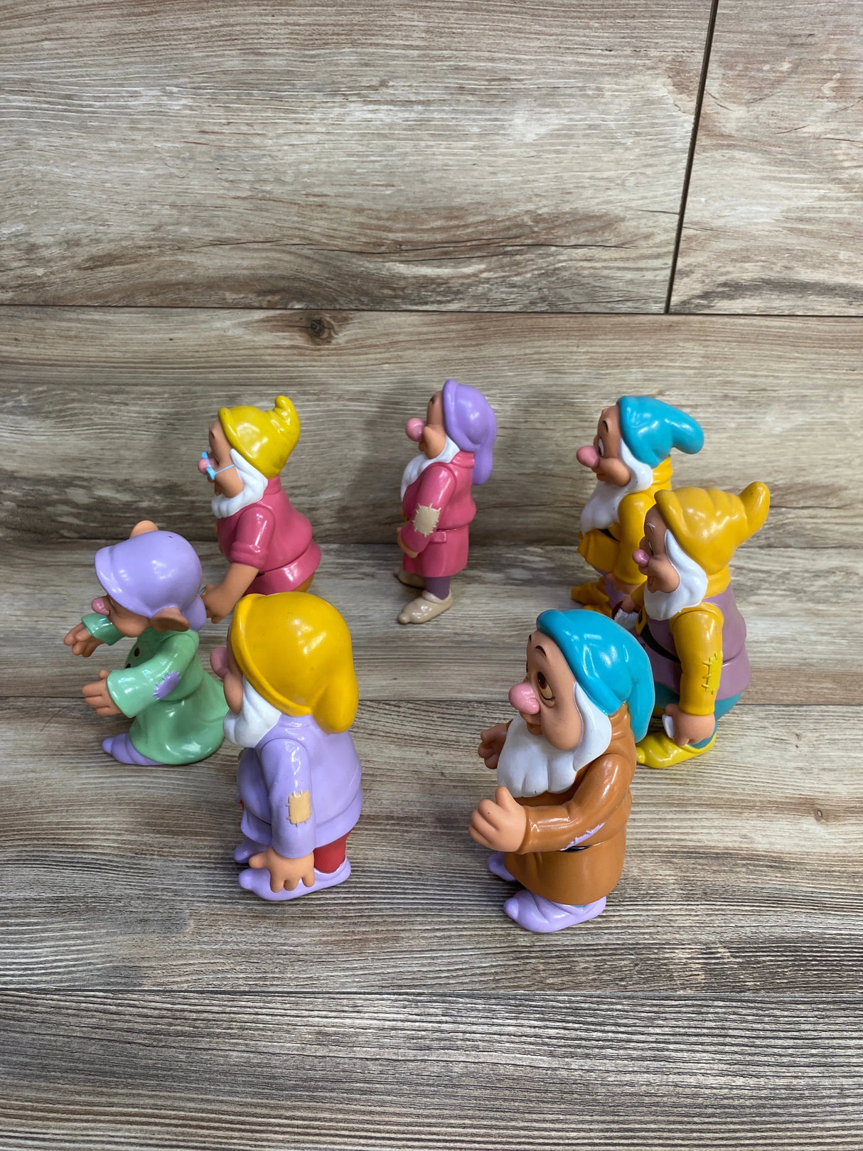 Vintage Disney Snow White Seven Dwarfs 6” Figures Set of 7