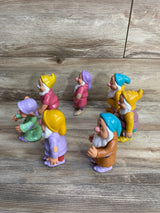 Vintage Disney Snow White Seven Dwarfs 6” Figures Set of 7