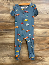 Shein Car Print Sleeper Blue sz 18-24m