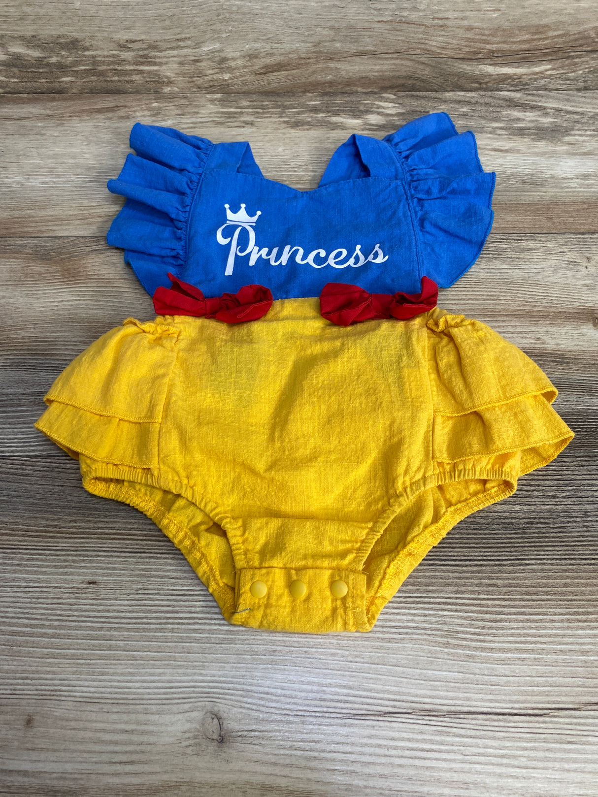 'Princess' Ruffle Romper Blue sz 9-12m