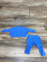 Cat & Jack 2pc Waffle Knit Shirt & Pants Blue sz 3-6m