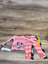 NEW Disney Junior 4pc Minnie Mouse Pajama Set Pink sz 3T