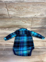 Plaid Bodysuit Blue sz 6-9m