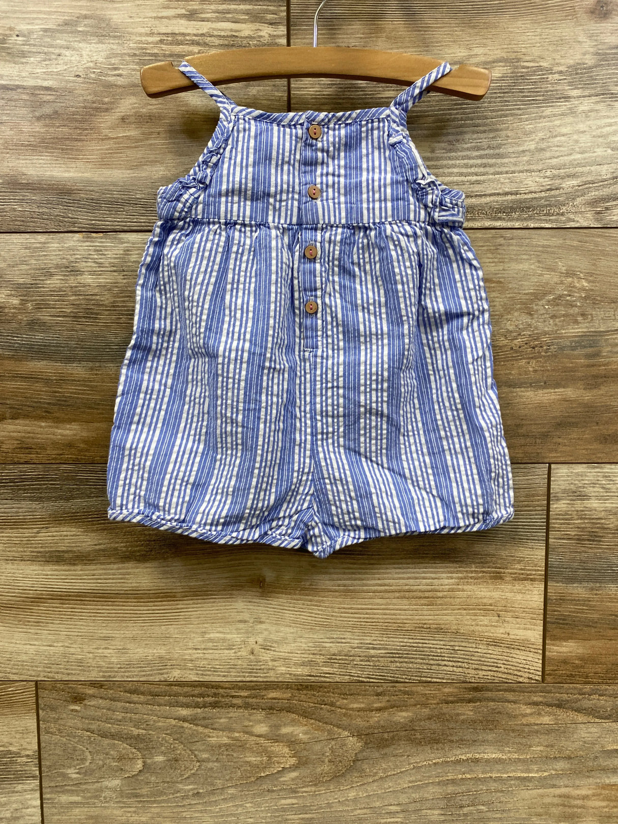 Zara Striped Romper Blue sz 9-12m
