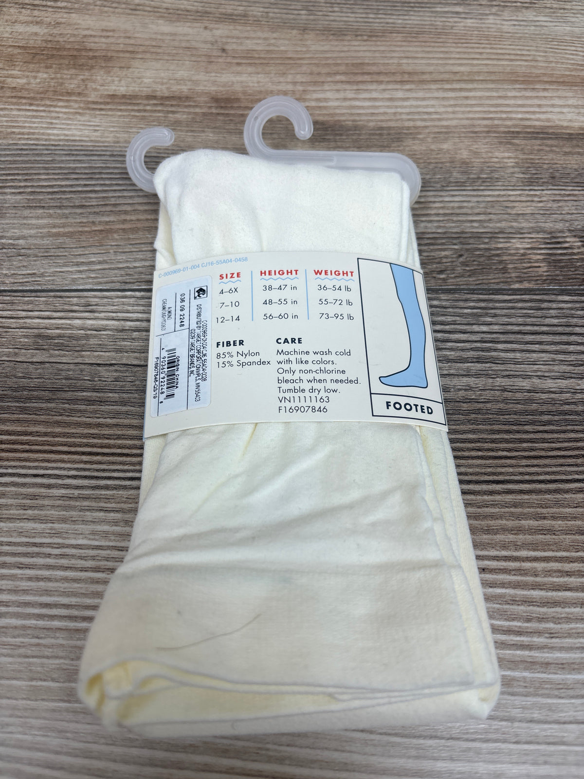 NEW Cat & Jack 1pr. Tights Cream sz 7-10