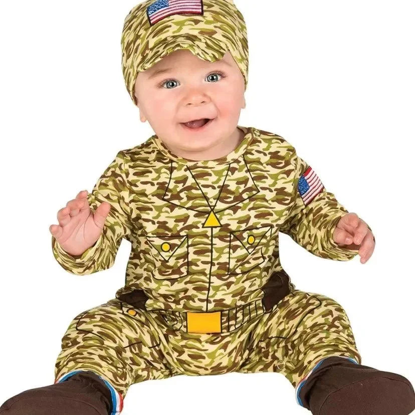 Rubie's NEW Babies 1st Halloween Costume Army Man sz 0-6m - Me 'n Mommy To Be