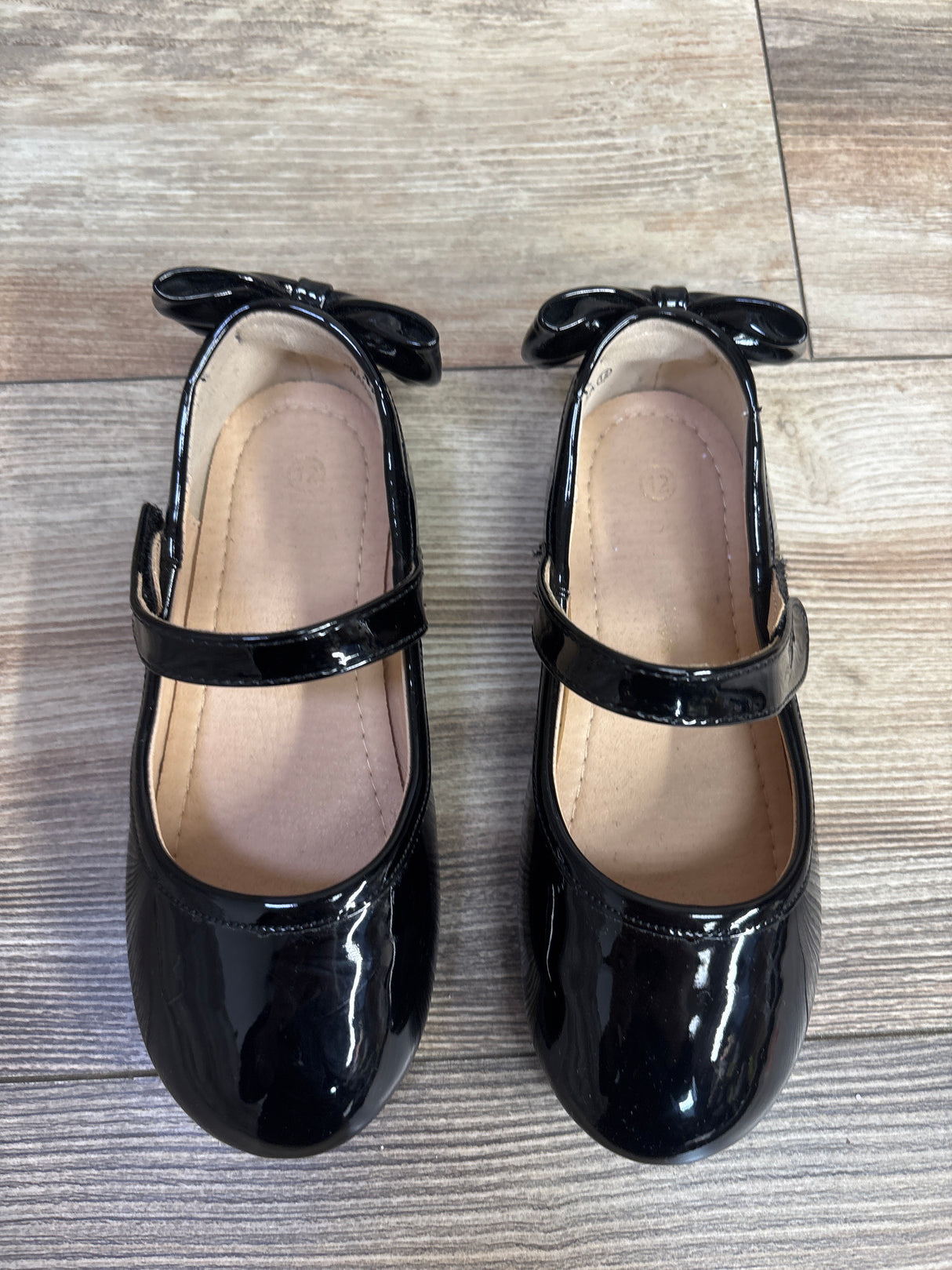 Pandaninjia Mary Jane Bow Ballet Flats Black sz 12c