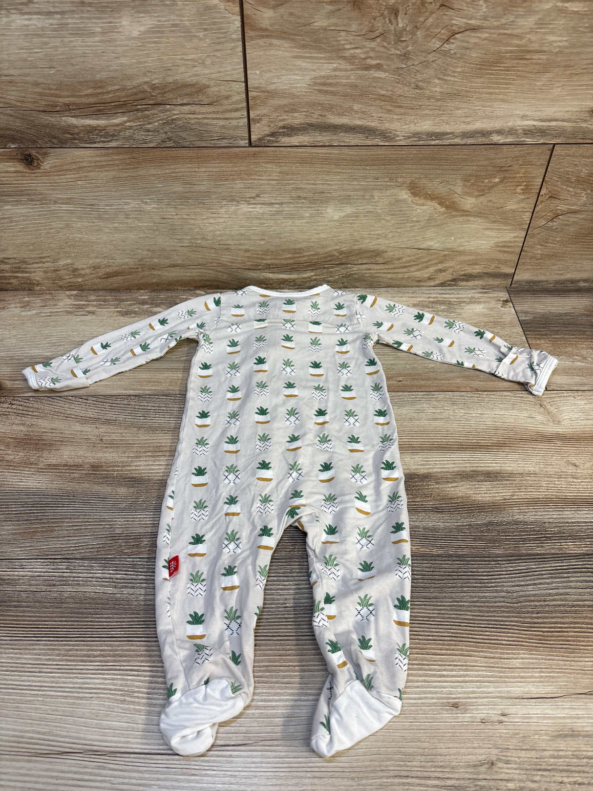 Magnetic Me You Had Me At Aloe Modal Footie White sz 0-3m