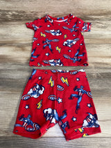 Baby Gap Marvel Organic 2pc Captain America Pajama Set Red sz 18-24m