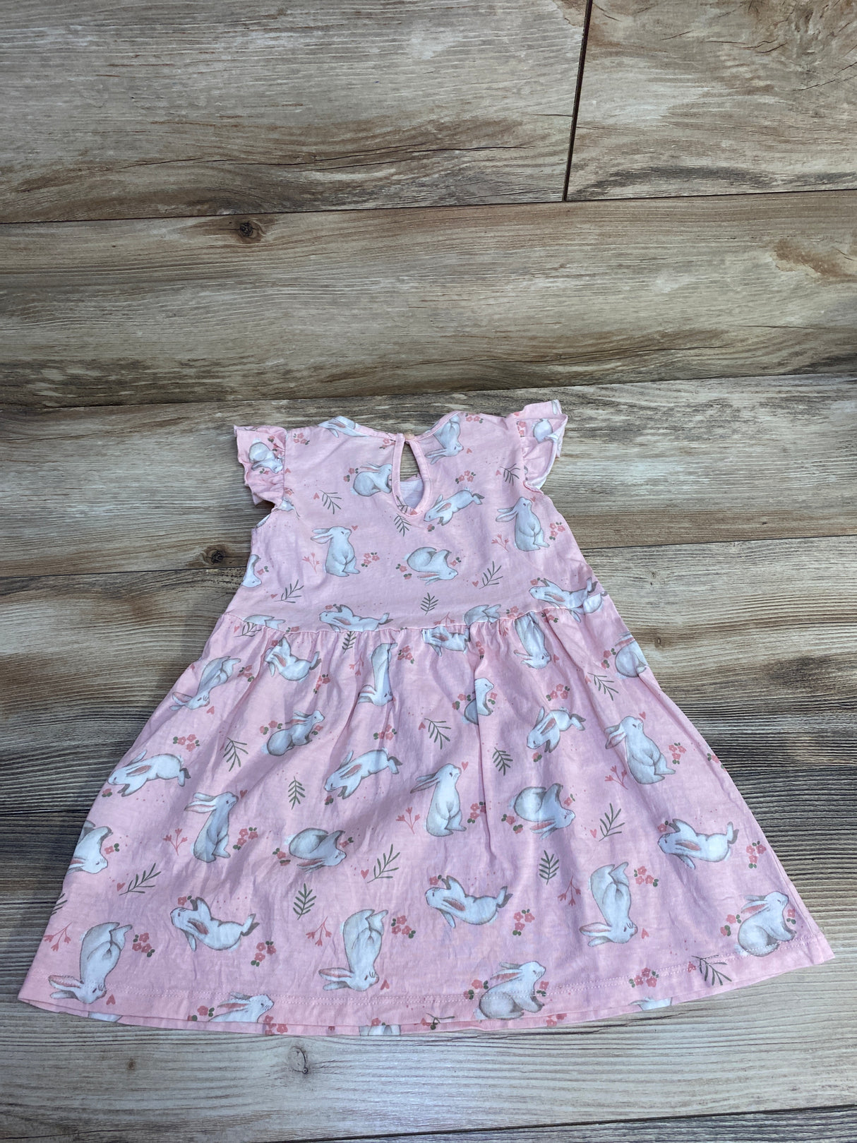 H&M Bunny Print Dress Pink sz 2T