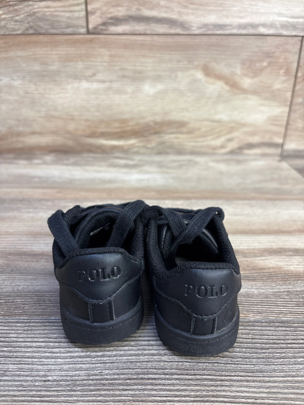 Polo Ralph Lauren Quilton Bear Sneakers Black sz 6c
