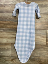 Caden Lane Gingham Knot Gown Blue sz 0-3m