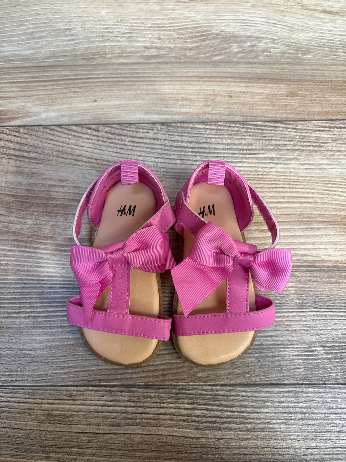 H&M Bow Knot Sandals Pink sz 4/5c