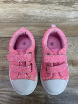 Bocca Kid's Walking Sneakers Pink Glitter Canvas Shoes Sz 6c