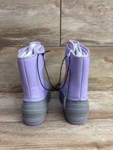 NEW Cat & Jack Lenny Winter Snow Boots Purple sz 11c