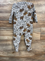 Simple Joys Animal Print Blanket Sleeper Grey sz 12m - Me n Mommy To Be