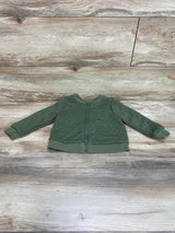 Cat & Jack Heart Quilted Jacket Green sz 24m