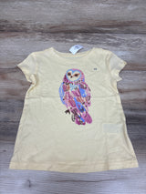 NEW Baby Gap Owl Shirt Yellow sz 4-5T