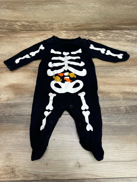 Just One You Skeleton Coverall Black sz 3m - Me n Mommy To Be