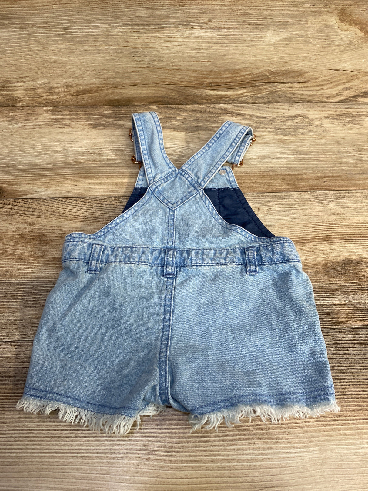 Crochet Detail Denim Shortalls Blue sz 24m