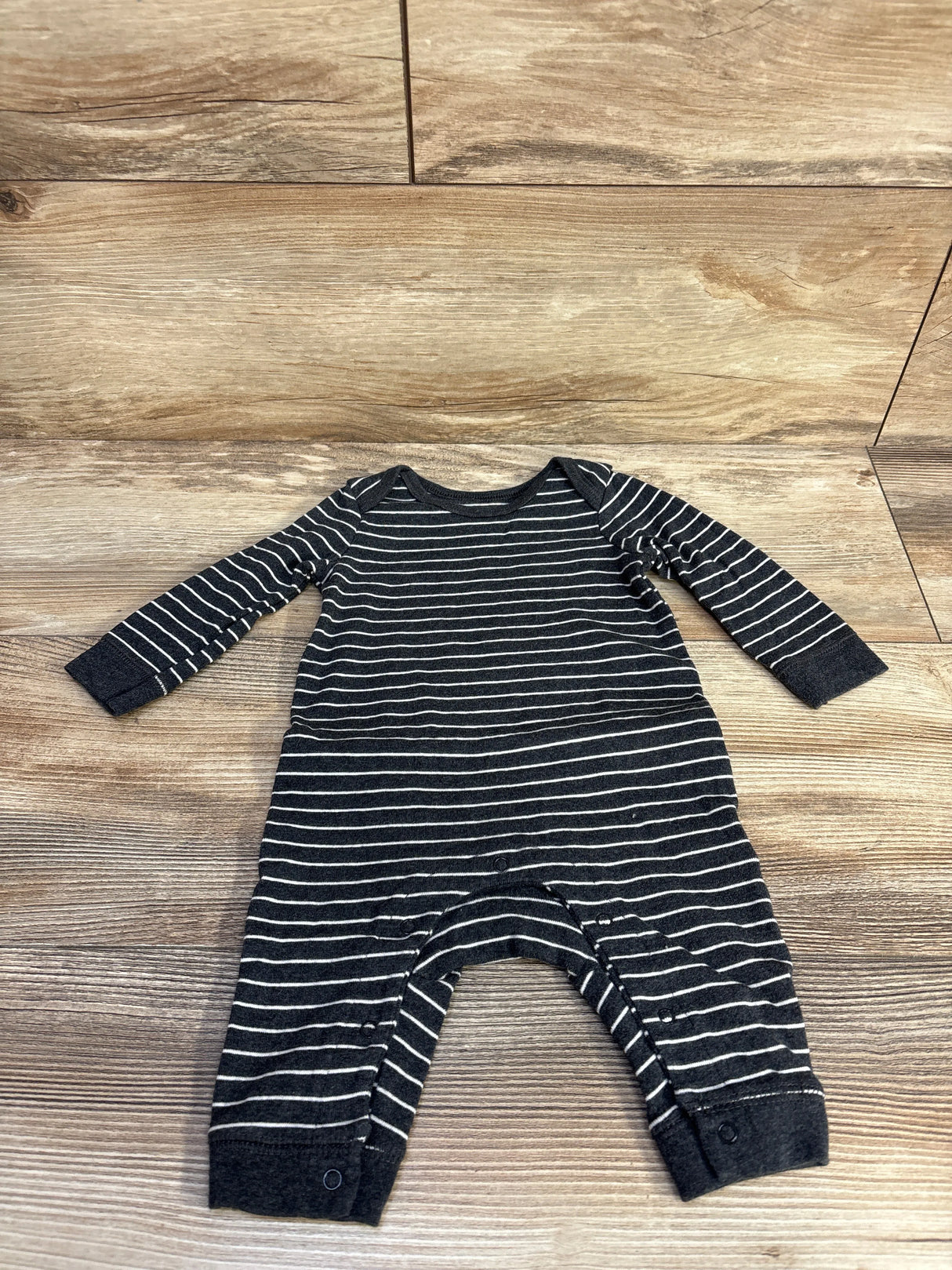 Little Navy Striped Coverall Grey sz 0-3m