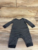 Little Navy Striped Coverall Grey sz 0-3m