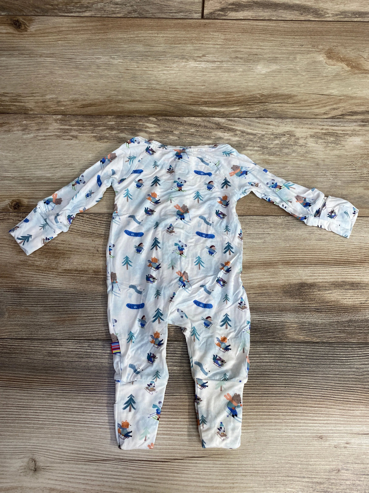 Magnetic Me Tis the Ski-son Footie White sz Newborn