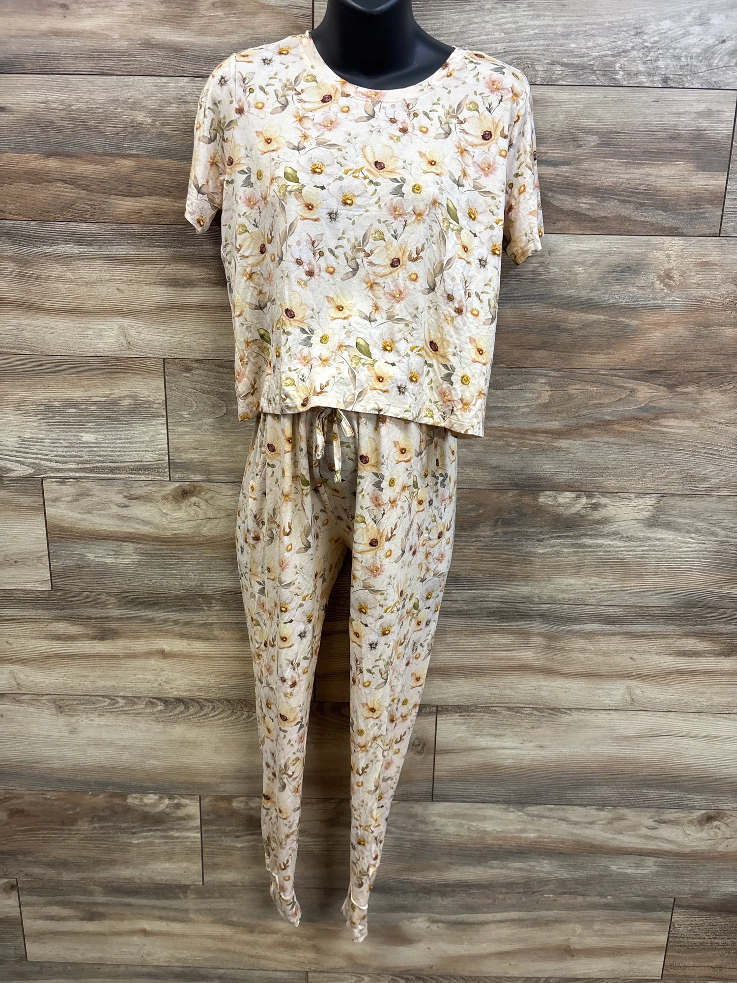 Copper Pearl Maternity 2pc Bamboo Pajama Set Ivory sz Medium