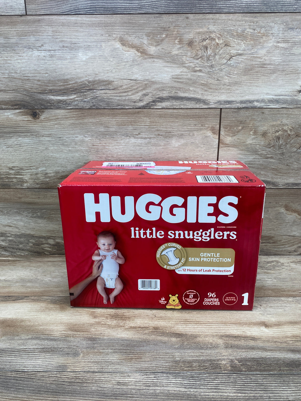 NEW Huggies Little Snugglers Baby Diapers 96Ct. Sz 1