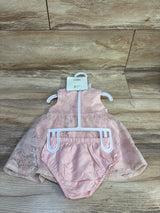 NEW Laughing Llama 3pc Dress Set Pink sz 3m