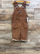 NEW Oshkosh Corduroy Overalls Brown sz 2T