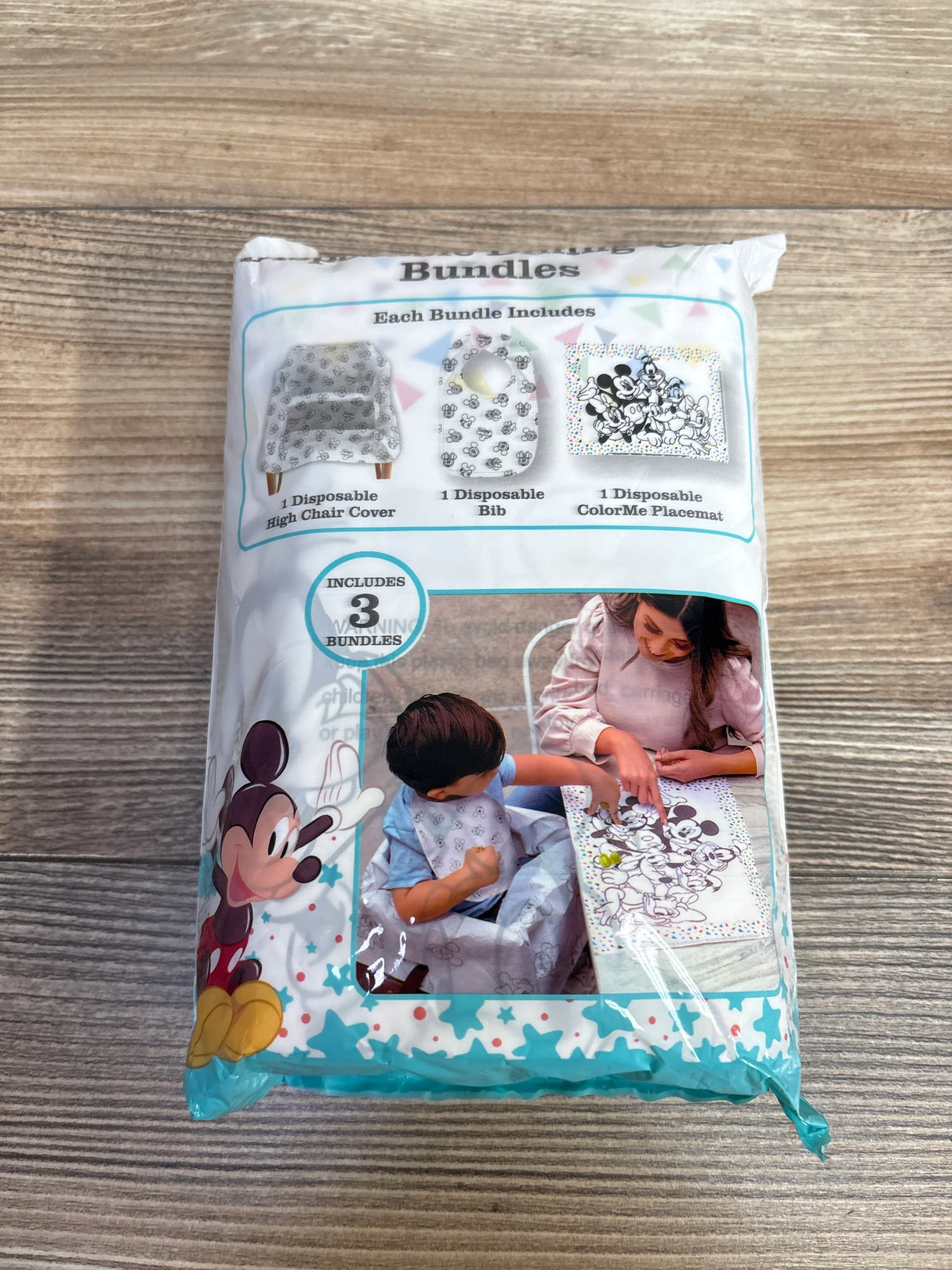 NEW J.L. Childress Disney Disposable Dining-Out Placemat Bundles 3ct.