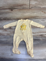 Old Navy Say Cheese Striped Sleeper Yellow sz 3-6m