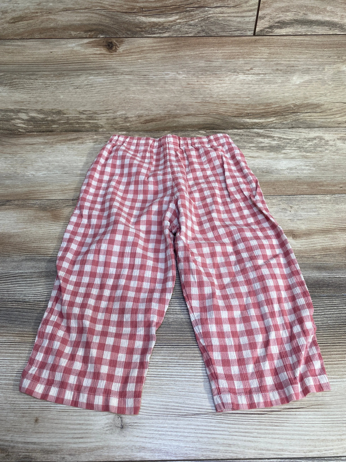Gingham Gaucho Pants Red sz 4-5T