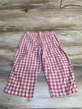 Gingham Gaucho Pants Red sz 4-5T