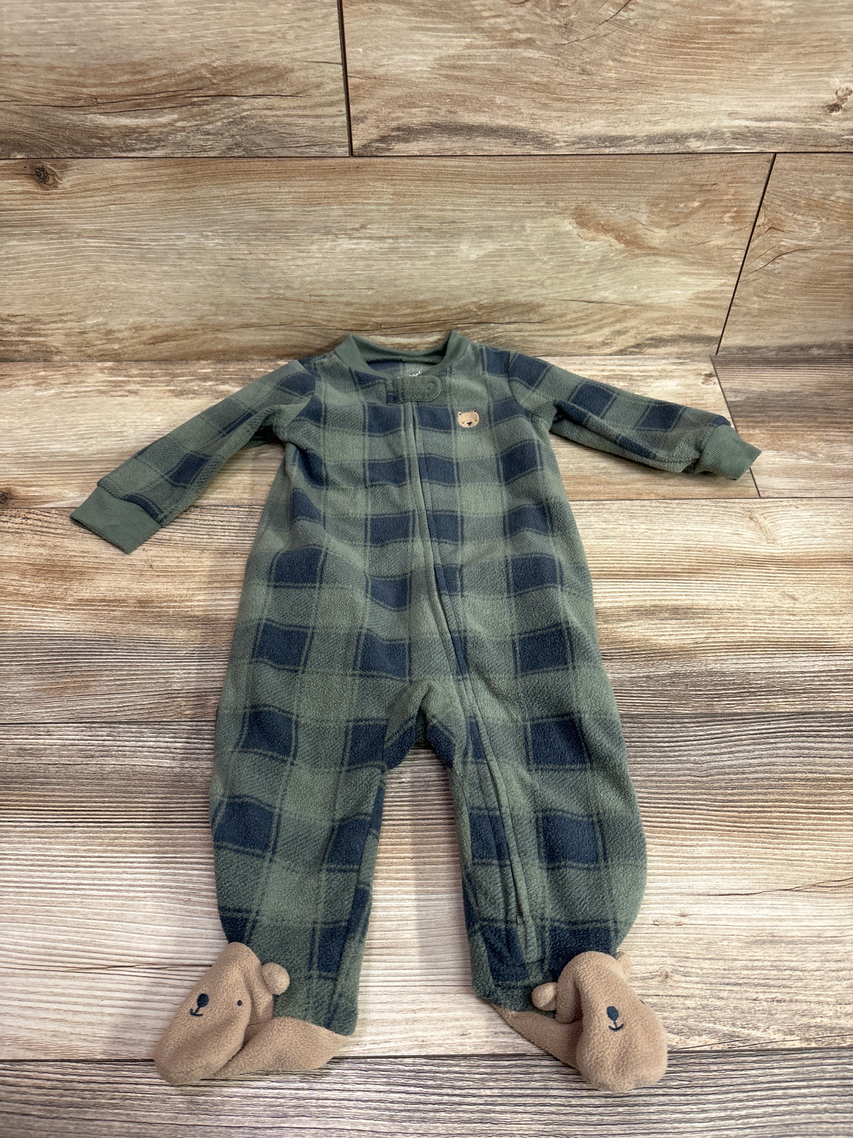 Carter's Blanket Sleeper Green sz 6m