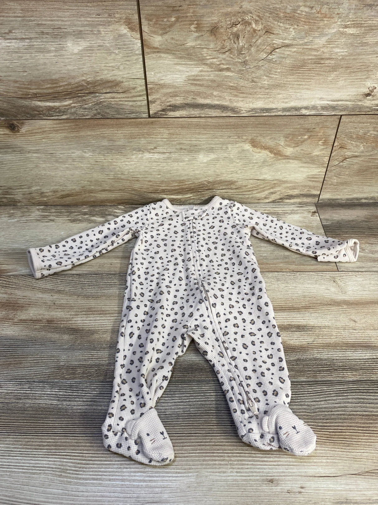 Just One You Waffle Knit Sleeper Beige sz 3m