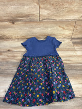 Old Navy Floral Ribbed Dress Navy sz 5T