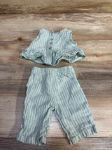Carter's 2pc Striped Tank Top & Pants Set Green sz Newbron
