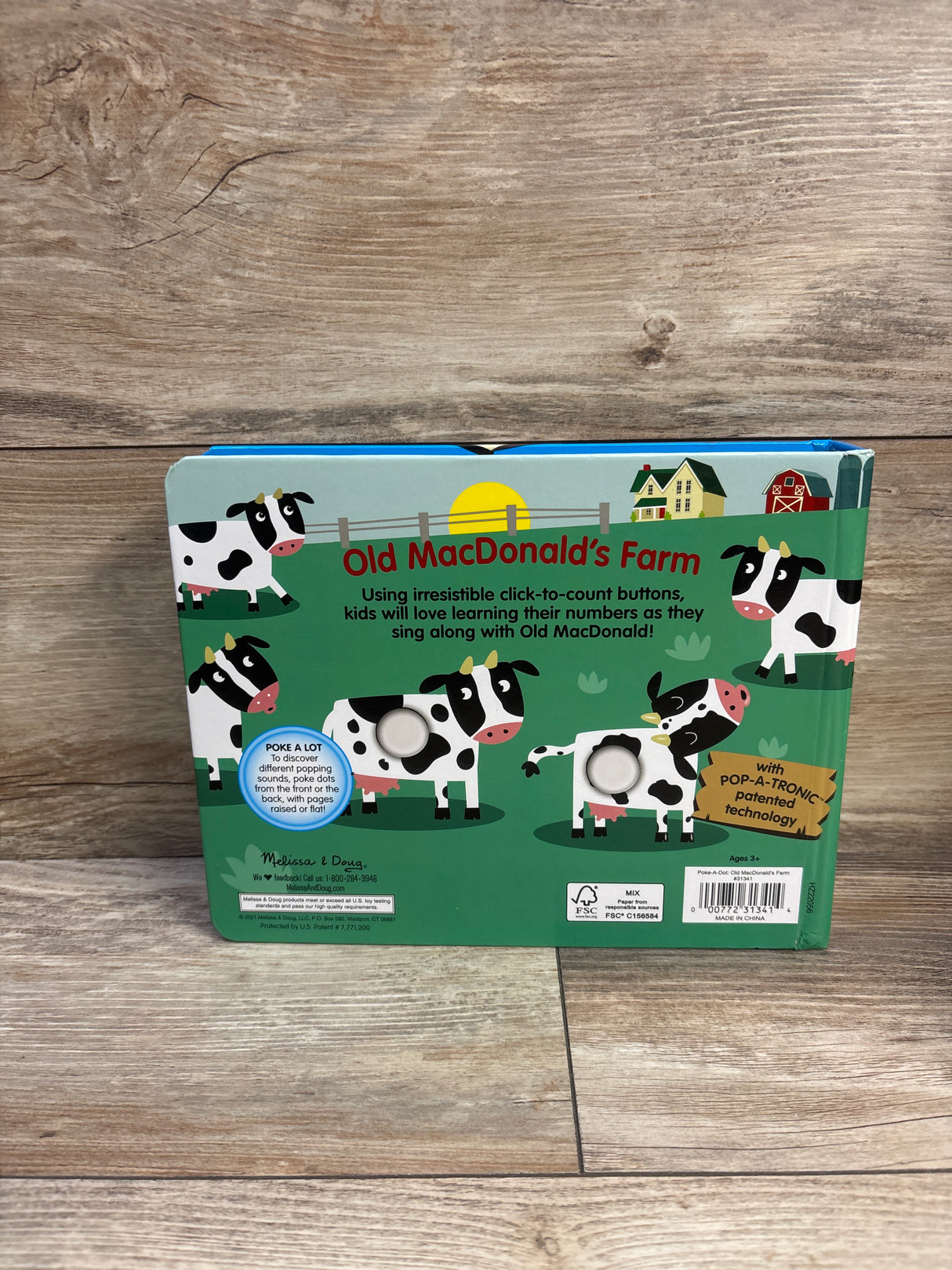 Melissa & Doug Poke-a-Dot: Old Macdonald's Farm Board Book