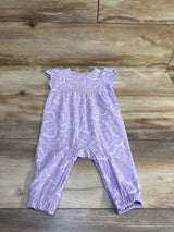 Cat & Jack Heart Print Jumpsuit Purple sz 3-6m