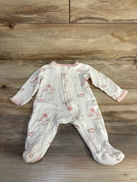 Carter's Sheep Print Sleeper White sz 3m - Me n Mommy To Be