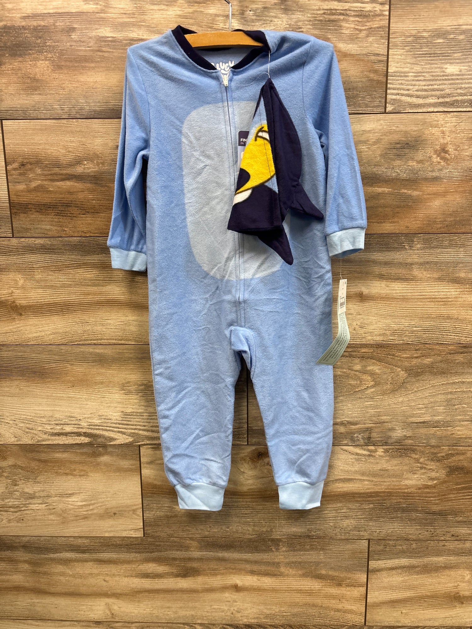 NEW Bluey 2pc Plush Sleeper and Hat Set Blue sz 3T